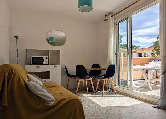 Apartmán T2 Climatise Avec Terrasse A 200m De La Argelès-sur-Mer